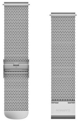 Stahlarmband Garmin 20mm (pro Venu, Venu Sq, Venu 2 plus aj.), Silber, Mailänder, Quick Release