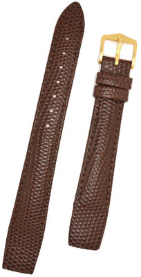 Leder-Uhrenarmband Hirsch Rainbow M 12302610OE-1, braun, Kalbsleder, open end (für feste Federstege), Länge M, Quick Release