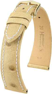 Beige Lederband Hirsch Massai Strauß L 04362091-1 (Straußenleder) Hirsch Auswahl