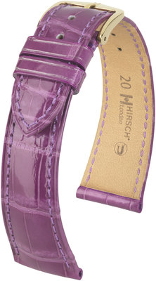 Lila Lederband Hirsch London L 04307087-1 (Alligatorleder) Hirsch Auswahl