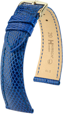 Blaues Lederband Hirsch London M 04366185-1 (Eidechsenleder) Hirsch Auswahl