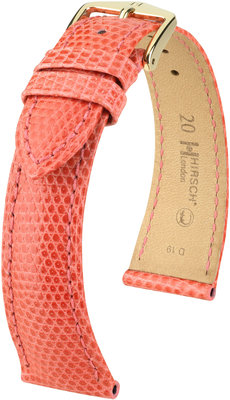 Hellorangefarbenes Lederband Hirsch London M 04366122-1 (Eidechsenleder) Hirsch Auswahl