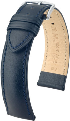 Dunkelblaues Lederband Hirsch Kent L 01002080-2 (Teletina)