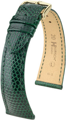 Grüner Lederriemen Hirsch London M 04366140-1 (Eidechsenleder) Hirsch Auswahl