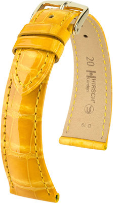 Gelbes Lederband Hirsch London L 04307073-1 (Alligatorleder) Hirsch selection
