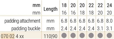 Lederband Hirsch Navigator 07002470-2, braun, Kalbsleder, Länge L