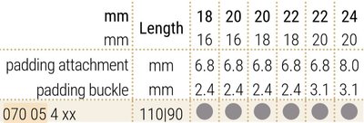 Lederband Hirsch Navigator 07005450-0, schwarz, Haifischleder, Länge L, Quick Release