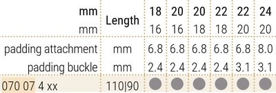 Lederband Hirsch Navigator 07007417-2, braun, Alligatorleder, Länge L
