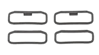 Silikon-Schlaufe Garmin (für QuickFit 22, Instinct, Instinct 2 u.a.), black, 2 Stk.