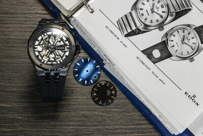 Edox Delfin Mecano Automatic 85303 357GN NGN