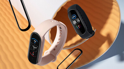 Schützendes 3D-Glas Mosh Tempered Glass Protector 0.5mm pro Amazfit Band 5 (2ks)