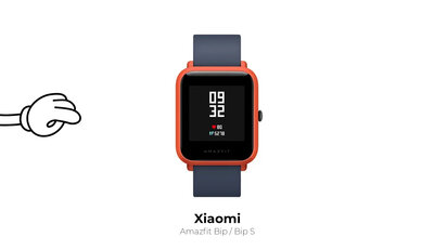 Schützendes 3D-Glas Mosh Tempered Glass Protector 0.5mm pro Amazfit Bip / Bip S