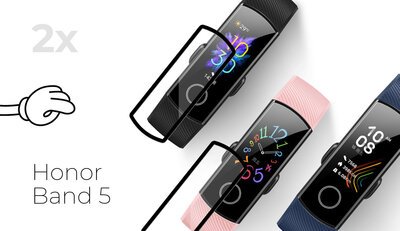 Schützendes 3D-Glas Mosh Tempered Glass Protector 0.5mm pro Honor Band 5 (2ks)