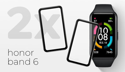 Schützendes 3D-Glas Mosh Tempered Glass Protector 0.5mm pro Honor Band 6 (2ks)