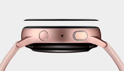 Schützendes 3D-Glas Mosh Tempered Glass Protector 0.5mm pro Samsung Galaxy Watch Active2 44mm