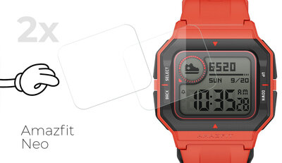 Schutzglas Mosh Tempered Glass Protector 0.3mm pro Amazfit Neo (2ks)