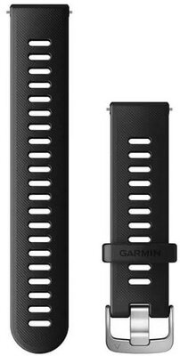 Silikonband Garmin 20mm (pro Venu, Venu Sq, Venu 2 plus), schwarz, Quick Release