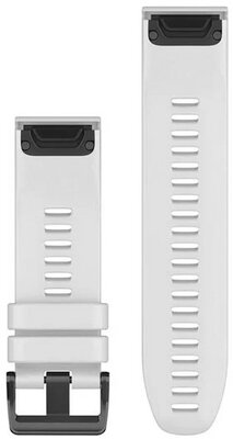 Silikon-Uhrenarmband Garmin 26mm (für Garmin Fenix 8/7X/6X (51mm), Tactix u.a.), weiß, QuickFit, 010-12903-00