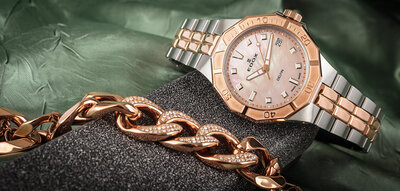 Edox Delfin Diver Date Lady 53020-357rm-ror