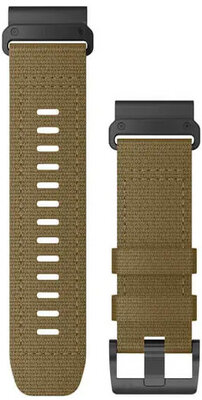 Nylon-Riemen Garmin 26mm (pro Garmin Fenix 8/7X/6X (51mm), Tactix aj.), Braun, QuickFit