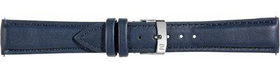 Leder-Uhrenarmband Morellato Trend 5050C47.061 S, blau, Kunstleder, Quick Release
