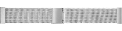 Edelstahlarmband Morellato Backup 0558.010 M, silber, Milanaise-Uhrenarmband