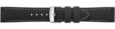 Silikonband Morellato Livenza 5275187.892 M, schwarz, Quick Release