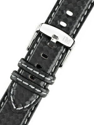 Lederband Morellato Biking 3586977.891 M, schwarz, Kunstleder