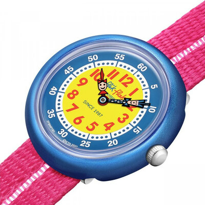 Flik Flak Blau ZFBNP190 mit rosa Armband