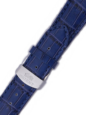Leder-Uhrenarmband Orient UDCGTSD 22mm (für Modell CEX0P), blau