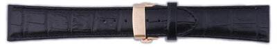 Leder-Uhrenarmband Orient UDCVWRB 24mm (für Modell ETAC), schwarz
