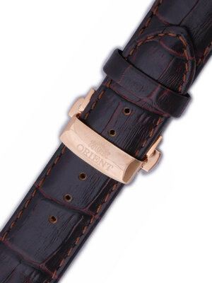 Leder-Uhrenarmband Orient UDCVWRT 24mm (für Modell FETAC), braun