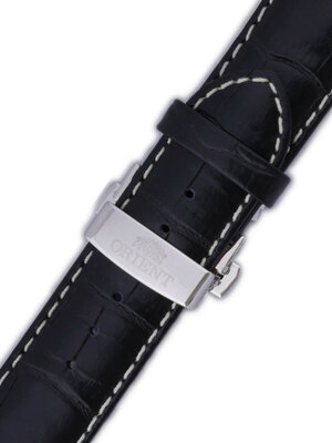 Leder-Uhrenarmband Orient UDCVWSB 24mm (für Modell FETAC), schwarz
