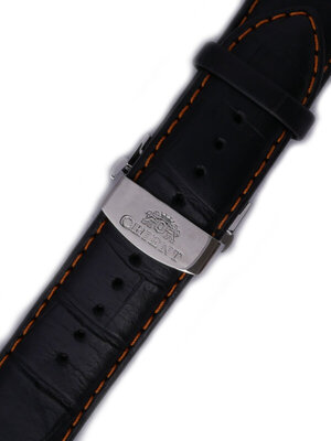 Leder-Uhrenarmband Orient UDCYPSB 23mm (für Modell CFT00), schwarz
