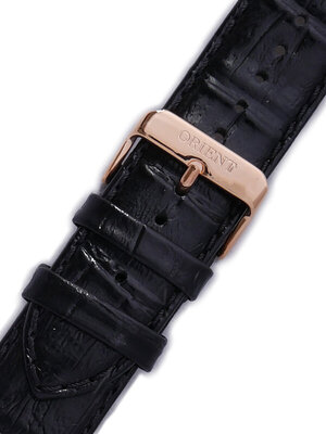 Leder-Uhrenarmband Orient UDEAJRB 24mm (für Modell FUNC7), schwarz