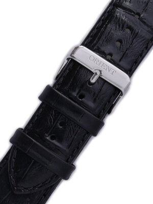 Leder-Uhrenarmband Orient UDEAJSB 24mm (für Modell FUNC7), schwarz