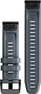 Silikon-Uhrenarmband Garmin 22mm (für Garmin Fenix 8/7/6 (47mm), Epix 2 u. a.), blau V2, QuickFit, 010-13111-05