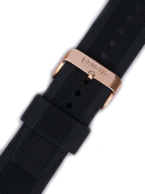 Silikon-Uhrenarmband Orient VDEADRB 24mm (für Modelle FTD10, FUNC7), schwarz