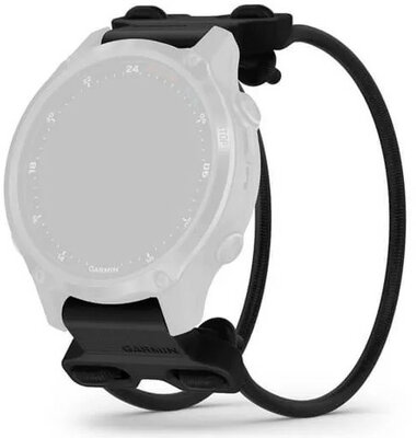 Silikon-Uhrenarmband Garmin 20mm Bungee Mount (für Garmin Fenix 8/7S/6S (43mm), u.a.), schwarz, QuickFit, 010-13249-00