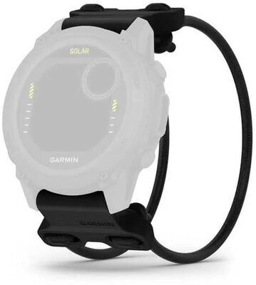 Silikon-Uhrenarmband Garmin 22mm Bungee Mount (für Garmin Fenix 8/7/6 (47mm), Epix 2 u.a.), schwarz, QuickFit, 010-13249-01