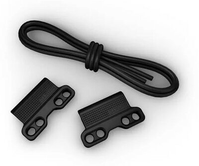 Silikon-Uhrenarmband Garmin 26mm Bungee Mount (für Garmin Fenix 8/7X/6X (51mm), Tactix u.a.), schwarz, QuickFit, 010-13249-02