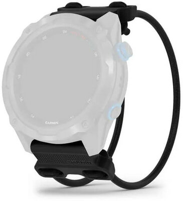 Silikon-Uhrenarmband Garmin 26mm Bungee Mount (für Garmin Fenix 8/7X/6X (51mm), Tactix u.a.), schwarz, QuickFit, 010-13249-02