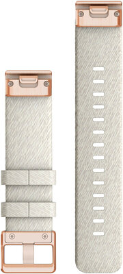 Nylon-Uhrenarmband Garmin 20mm (für Garmin Fenix 8/7S/6S (43mm) u. a.), weiß V2, QuickFit, 010-13102-09