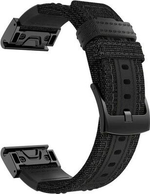 Nylon-Riemen Ricardo 26mm (pro Garmin Fenix 8/7X/6X (51mm), Tactix aj.), schwarz, QuickFit
