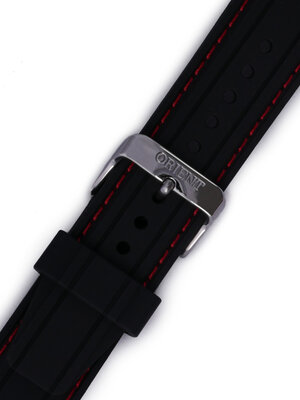 Silikon-Uhrenarmband Orient VDFCKSW 22mm (für Modell FUNG3), schwarz