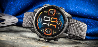 Nylon-Uhrenarmband Ricardo 20mm (für Garmin Fenix 8/7S/6S (43mm) u. a.), grau, durchgezogen