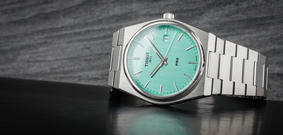 Tissot PRX Quartz T137.410.11.091.01 (in der Farbe Tiffany Blue)