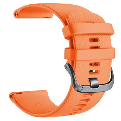 Silikon-Uhrenarmband Ricardo 20mm (für Garmin Venu, Venu Sq, Venu Sq 2, Venu 2 plus u.ä.), orange, Quick Release, verlängerte Länge