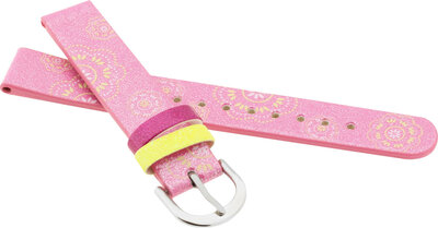 Leder-Uhrenarmband JVD RJ7171.2 14mm, rosa, Kinder