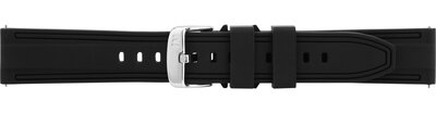 Silikon-Uhrenarmband Morellato Brais 5755187.019 L, schwarz, Quick Release